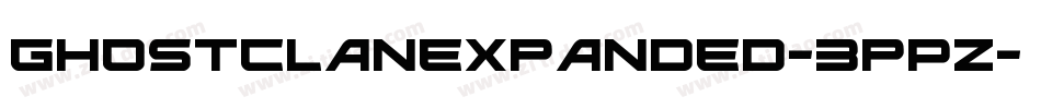 GhostClanExpanded-3pPZ字体转换