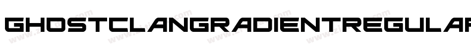GhostClanGradientRegular-pXKR字体转换