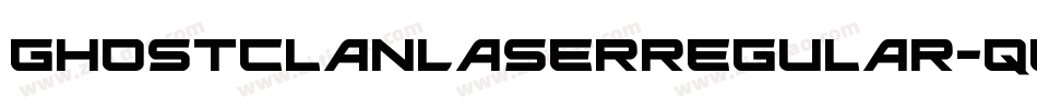 GhostClanLaserRegular-qgvx字体转换