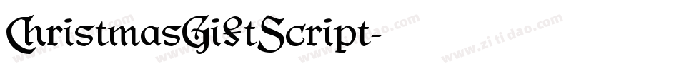 ChristmasGiftScript字体转换