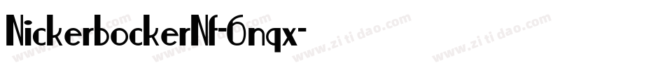 NickerbockerNf-6nqx字体转换