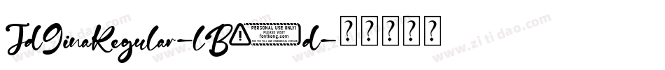 JdGinaRegular-lB1d字体转换