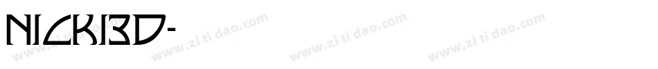 nicki3d字体转换