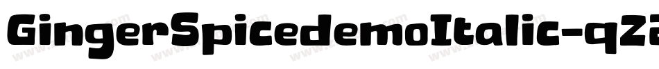 GingerSpicedemoItalic-qZ2O6字体转换