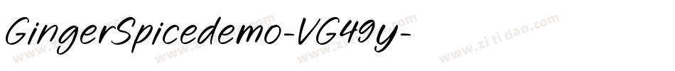 GingerSpicedemo-VG49y字体转换
