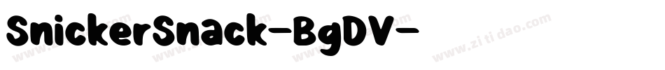 SnickerSnack-BgDV字体转换