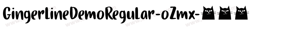 GingerlineDemoRegular-oZmx字体转换