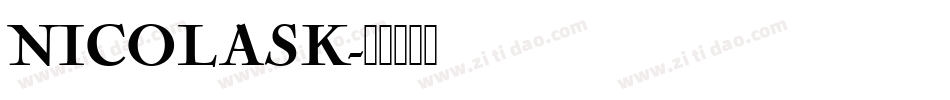 NICOLASK字体转换