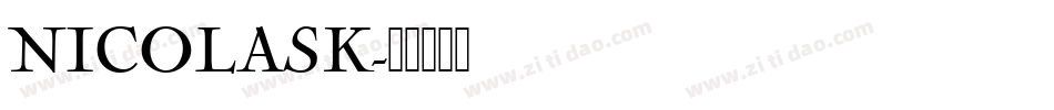 NICOLASK字体转换