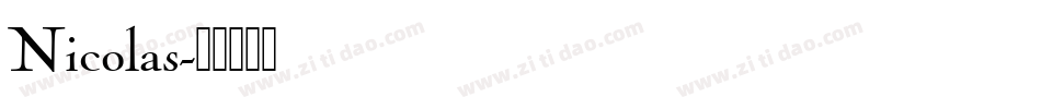 Nicolas字体转换