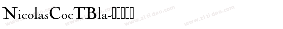 NicolasCocTBla字体转换