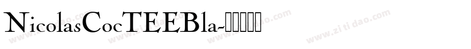 NicolasCocTEEBla字体转换