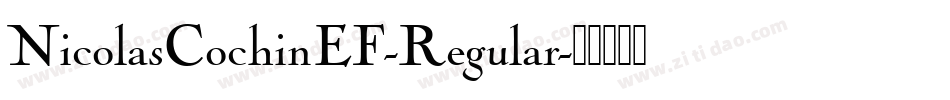 NicolasCochinEF-Regular字体转换