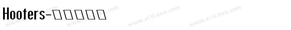 Hooters字体转换