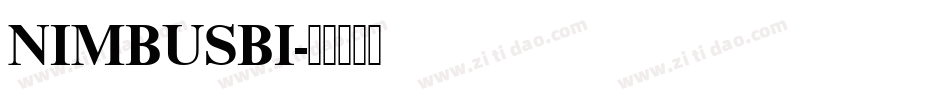 NIMBUSBI字体转换