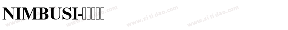 NIMBUSI字体转换