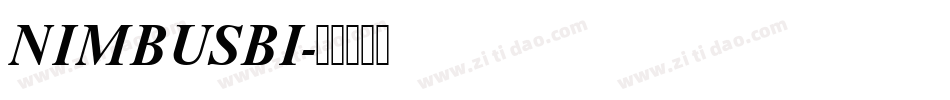 NIMBUSBI字体转换