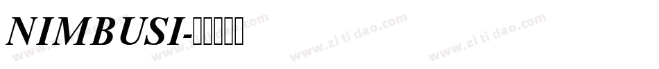 NIMBUSI字体转换