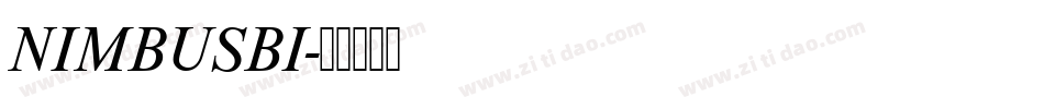 NIMBUSBI字体转换