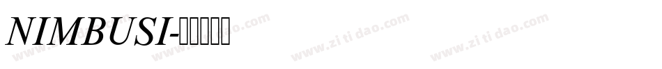 NIMBUSI字体转换
