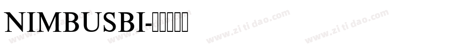 NIMBUSBI字体转换