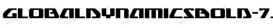 GlobalDynamicsBold-7JwV字体转换