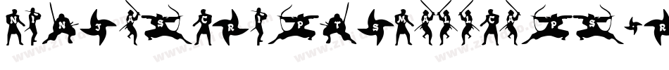NinjascriptSmallcaps-rxvy字体转换