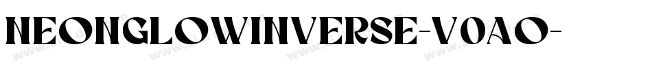 NeonGlowInverse-v0aO字体转换