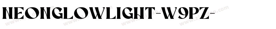 NeonGlowLight-w9PZ字体转换