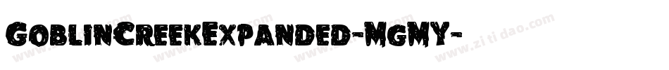 GoblinCreekExpanded-MgMY字体转换