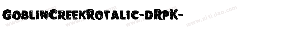 GoblinCreekRotalic-dRpK字体转换