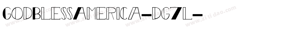 GodBlessAmerica-dg7l字体转换