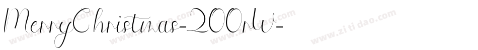 MerryChristmas-2OOrW字体转换