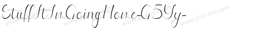 StuffItImGoingHome-G5Yy字体转换