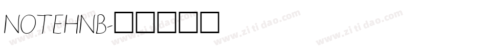 NOTEHNB字体转换