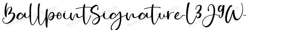 BallpointSignature-L3J9W字体转换