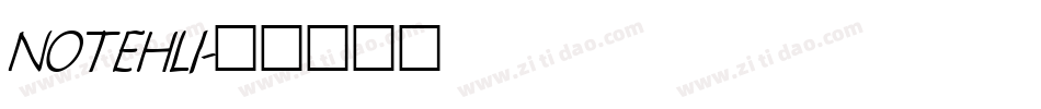 NOTEHLI字体转换