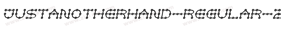justanotherhand-regular-2字体转换