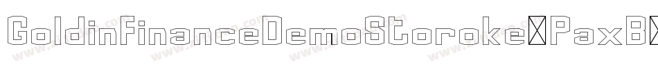 GoldinFinanceDemoStoroke-PaxB字体转换