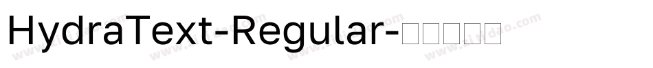 HydraText-Regular字体转换