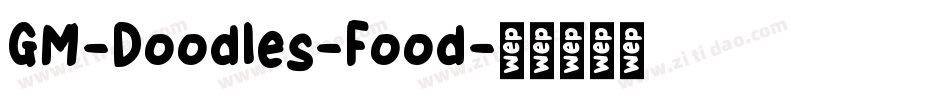 GM-Doodles-Food字体转换