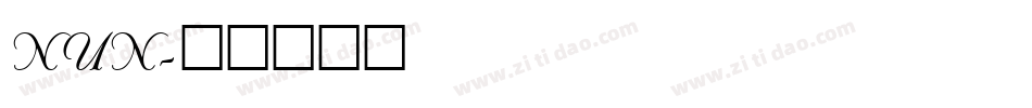 NUN字体转换