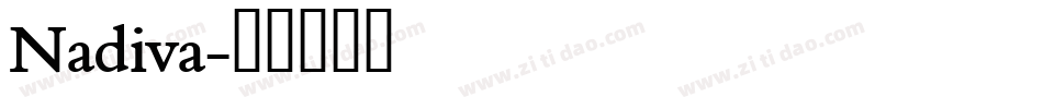 Nadiva字体转换