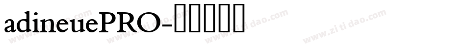 adineuePRO字体转换