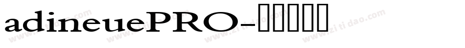 adineuePRO字体转换