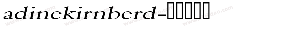 adinekirnberd字体转换