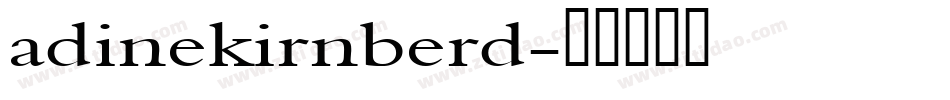 adinekirnberd字体转换