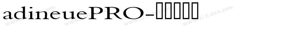 adineuePRO字体转换