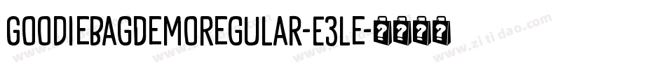 GoodieBagDemoRegular-E3le字体转换