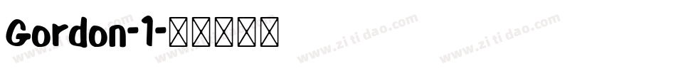 Gordon-1字体转换